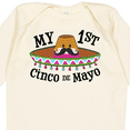 thumbnail image 4 of Inktastic My First Cinco De Mayo Sombrero and Mustache Boys or Girls Long Sleeve Baby Bodysuit, 4 of 5