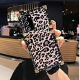 thumbnail image 2 of for Samsung Galaxy A52 5G Case,Luxury Design Cute Glitter Bling Sparkly Leopard Print Square Protection Corner Soft Trunk Cover for Man Women Girl Phone Skin,Pink, 2 of 8