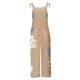 thumbnail image 4 of ICHUANYI Clearance Women Ladies Printed Summer Sleeveless Backless Loose Long Playsuits Rompers Jumpsuit(Khaki, XL) Ichaunyi WER2023080815181, 4 of 5