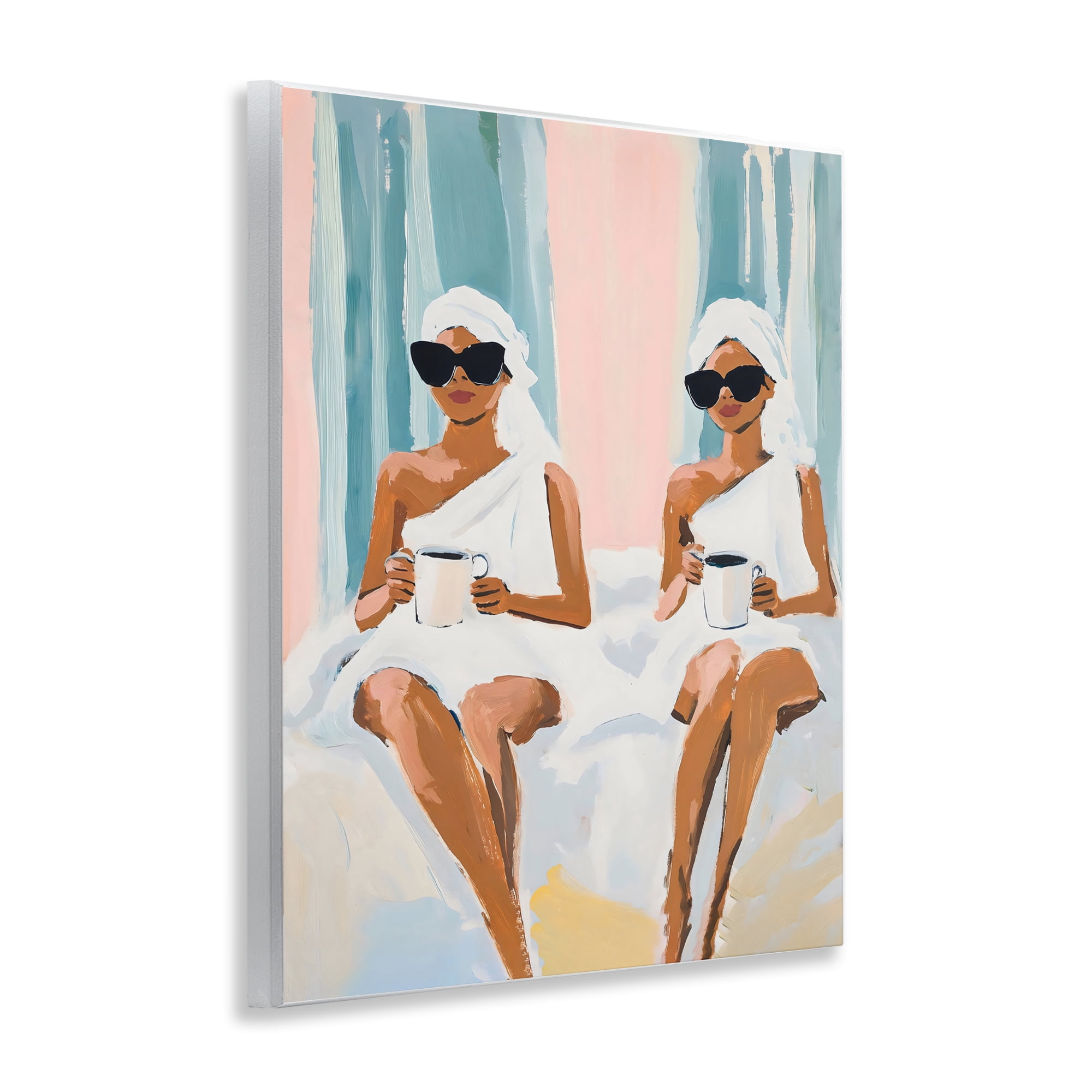 Stupell Industries Girls Spa Day with Coffee Wall Plaque Art, design by The Prints Vibe
