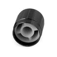 thumbnail image 4 of 8pcs 6mm Hole Dia Metal Round Lamp Dimmer Rotary Switch Knob Control Cap Black, 4 of 4