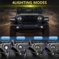 thumbnail image 4 of R8 7 Inch LED Headlight IP67 Waterproof Off Road Vehicle Devil Eye DRL Turn Signal Lamp, 4 of 5