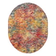 thumbnail image 3 of Unique Loom Vivid Collection Area Rug - Bengaluru (7' 10" x 10' Oval Multi/Orange), 3 of 9