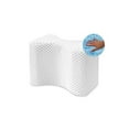 thumbnail image 4 of SensorPEDIC Oreiller de Soutien pour Genoux en Mousse à Mémoire de Forme, Taille Unique, Blanc, 4 of 4