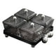 thumbnail image 1 of Bandeja para servir dividida Bandeja para frutos secos Contenedores para almacenar alimentos Portátil extraíble 4 piezas gris, 1 of 9