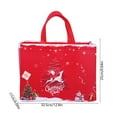 thumbnail image 3 of Aufmer 2 Pcs Festive Christmas Gift Bag, Reusable Non-Woven Present Carrier, Portable Holiday Shopping Tote, Eco Friendly Gift Wrap(Red), 3 of 6