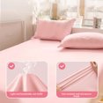 thumbnail image 3 of Hiroekza Disposable Non-Woven King Size Bed Sheet Set - Skin-fridly, Travel & Hotel Use, Portable, Thickened Pink, 3 of 5