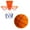 Orange, variant on WozhuoToy Silent Basketball, High Bounce, Durable, No Shedding Fabric Cover for Indoor Dribbling and Shooting Practice, Perfect for Teens and Adults