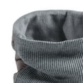 thumbnail image 4 of HNMKIU Winter Wool Knitted Neck Scarf for Cold Weather with Cozy Warmth and Classic Design - Grey,One Size, 4 of 4