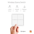 thumbnail image 3 of Amdohai RSH-Zigbee-SC04 Zigbee Scene Switch Remote Control 2.4Ghz Smart Home Switch with 12 Scenes 4 Gang BT Switch Hub Required, 3 of 7