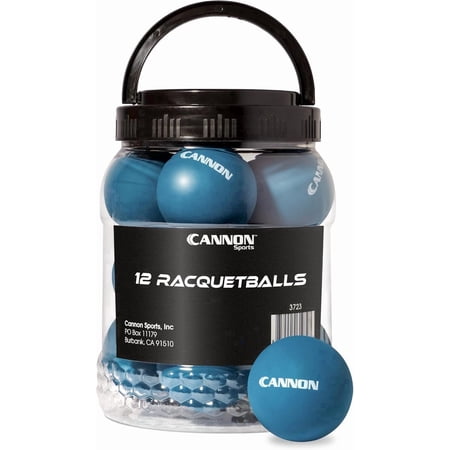 Cannon Sports 12 Pack Teal Racquetballs - Standard Racquetball Size, High Visibility Teal, Durable Rubber Construction - Perfect for Practice, Training, Recreational, and Competitive Games