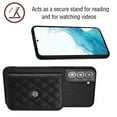 thumbnail image 3 of Envelope Design for Samsung S22 Case RFID Blocking Wallet Card Holder Leather PU Flip Cover Folio Lanyard Crossbody Strap Women Girl Magnetic Clasp Kickstand for Samsung Galaxy S22, Black, 3 of 10