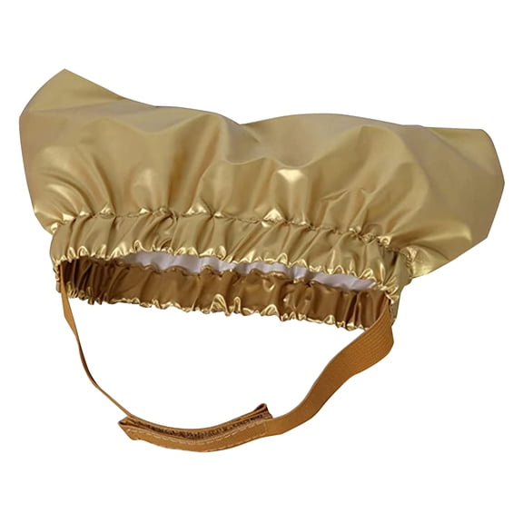 Golden S Size Adjustable Durable Reusable Pet Shower Cap, 1 Count Waterproof Cap For Bathing Sphynx Cats & Small Pets, Keeps Ears Dry For Home Pet Grooming