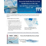 Techni Ice Heavy Duty 4 Ply Reusable Ice & Heat Packs (5 sheets)