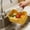 B, variant on Clearance! Zguuel Fruit Washing Bowl Rice Washer Strainer Bowl Rotating Suction Drain Rack Strainer Kitchen Food Scraps Separator with One Dry Wet Divider