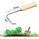 thumbnail image 3 of Gancho para herramienta de deshierbe y jardinería, artefacto para arrancar hierba, familia de flores, pala pequeña, pala de Canola, estrangulador de dibujo de acero inoxidable, 1 Uds. JM, 3 of 5