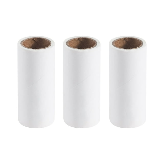 Maytalsory 1/2/3/5 Pet Hair Remover Transparent Replacement Double-sided Solid Color Portable Coat Bedding Cleaning Roll Paper Duster Replacing Paper 1 Pc