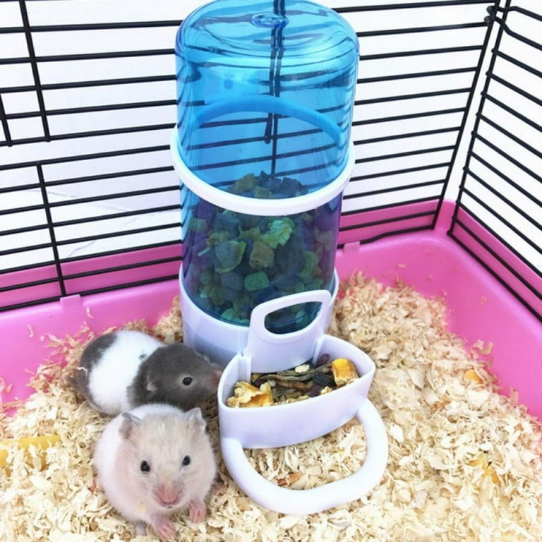 Automatic clearance hamster feeder