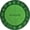 Green, variant on Joy Carpets Kid Essentials STEAM 5'4" Round Area Rug in Color Science