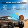 thumbnail image 2 of for Hyundai Santa Fe 2019-2024 Windshield Sun Shade - 4 Layers Car Sunshades for Front Windows Shade Cover Custom Fit Santa Fe Sun Visor 240T Retractable Shade Blocks UV Rays Car Accessories-tss, 2 of 10