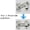 White, variant on erfcxs Home Security Door Lock Front Door Locks Home Reinforcement Lock Aluminum Alloy