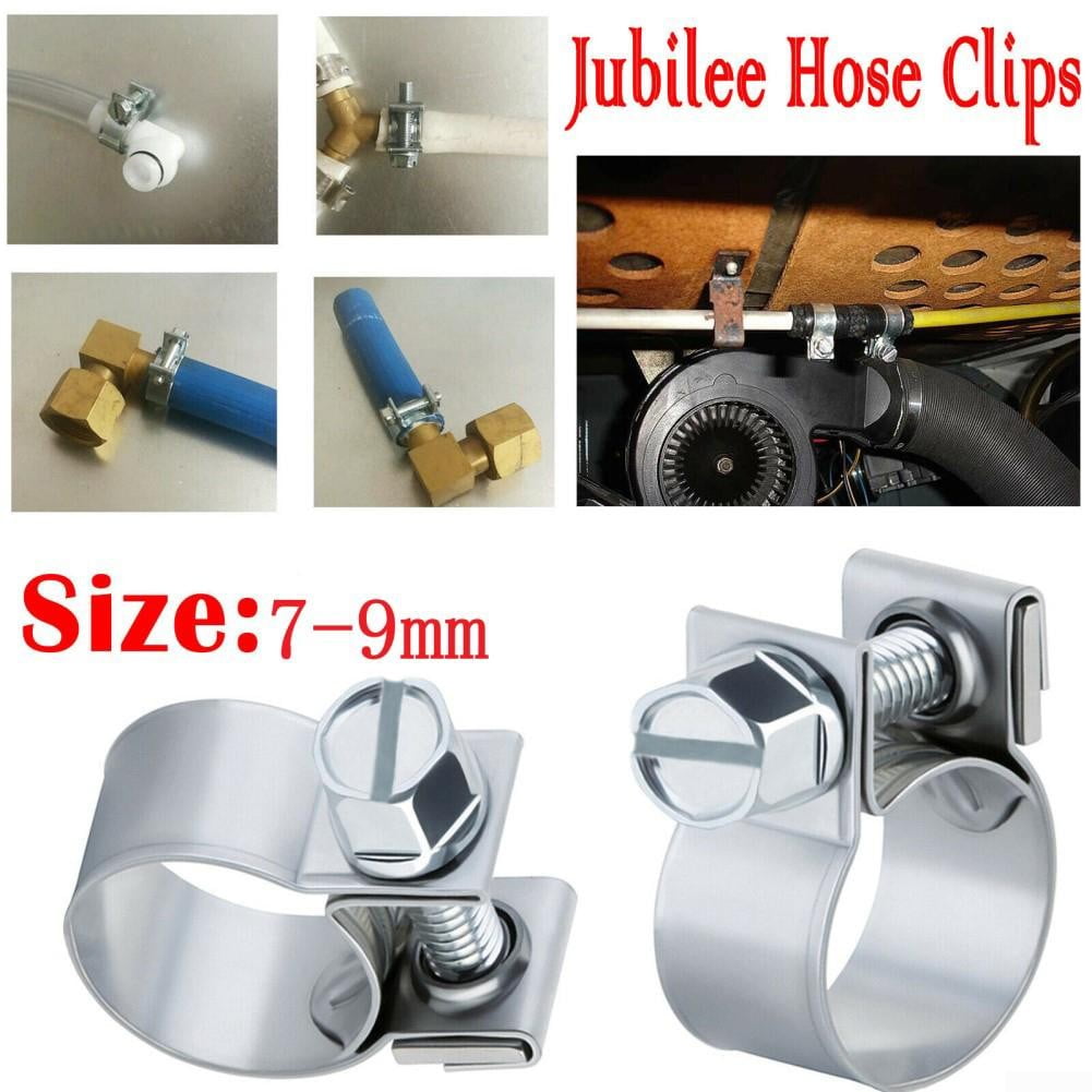 Mini Hose Clips Jubilee Nut and Bolt Fuel Line Clamps Petrol Diesel Air Pipe 