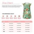 thumbnail image 3 of Balery Christmas Donuts Camisón de princesa para niñas, pijama de algodón con mangas abullonadas, suave y bonito.-Small, 3 of 6