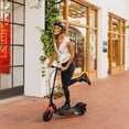thumbnail image 3 of Razor E300 HD Electric Scooter for Teens & Adults with 9” Pneumatic Tires, Black/Red, 3 of 10