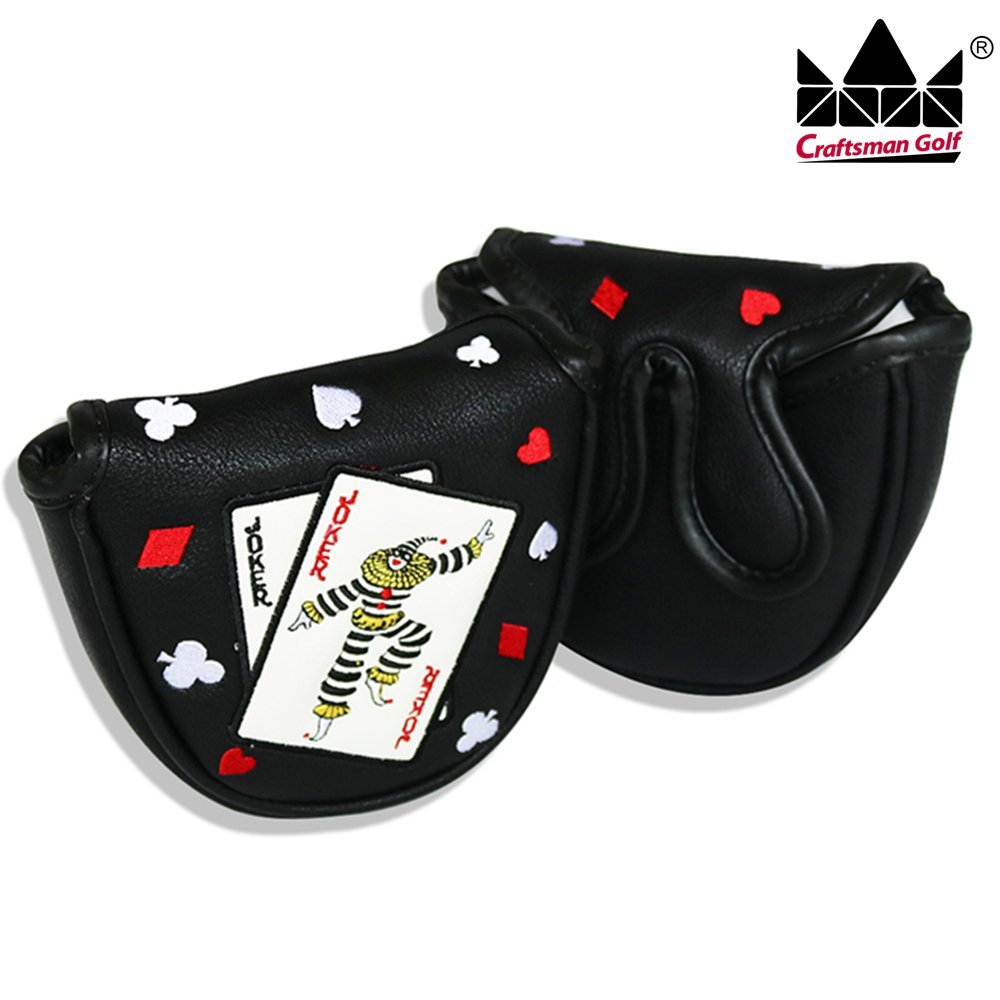 Craftsman Golf Joker Playing Card MALLET Putter Cover Headcover
