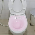 thumbnail image 2 of WHAMVOX Sitz Bath Bowl for Toilet Pink PP Thickened Design Bathroom Use 1Set, 2 of 6