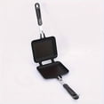 thumbnail image 6 of 1pc Double-Sided Non-Stick Sandwich Maker, Aluminum Square Griddle for Steak, Waffles, and Baking- No Power Supply Needed, 6 of 7