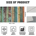 thumbnail image 2 of Vintage Colorful Wooden Placemats Set of 4, Placemats Dining Table Mat Set,12x18 Washable Stain Resistant Wipeable Cloth Placemat for Kitchen Buffet Parties, 2 of 7