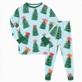 thumbnail image 6 of sdbrld Girls Christmas Pajamas PJS Set Sleepwear Long Sleeve Jammies for Kids Nightwear Loungewear Sizes 5-6 Years, 6 of 9