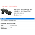 thumbnail image 2 of MAP Sensor - Compatible with 2007 - 2009, 2011 - 2015 Nissan TITAN 2008 2012 2013 2014, 2 of 2
