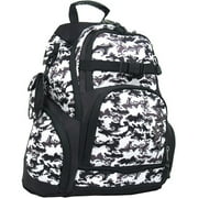 Shiny Camo-Print Skate Backpack