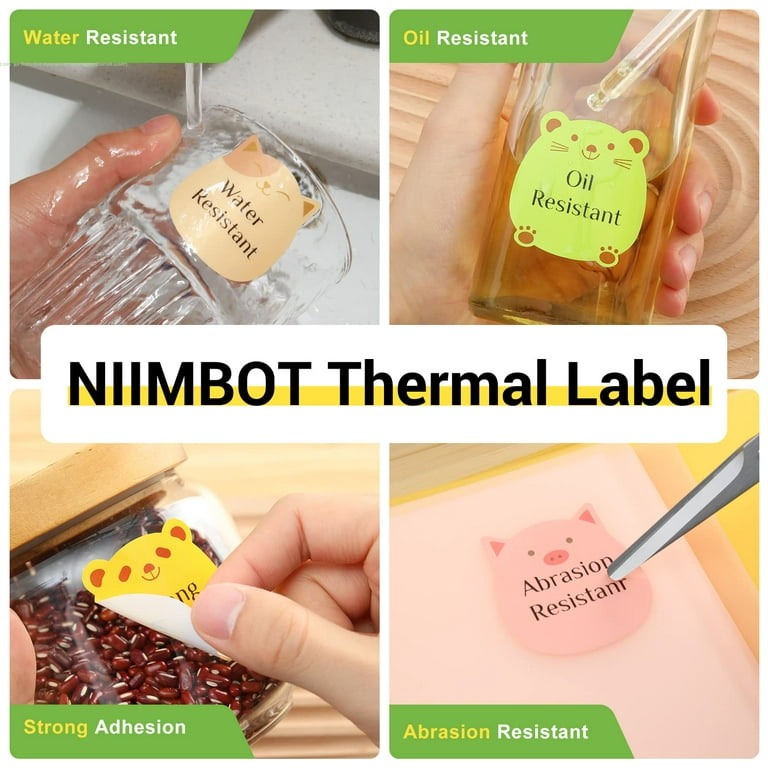 NIIMBOT B21 Label Maker with 50x30mm and 50x50mm Label Paper