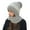 Grey, variant on Beanie Hat for Women Head Wraps Solid Integrated Ear Windproof Scarf Hooded Scarf 2 In 1 Scarf Knitted Hat Mens Winter Caps Clearance