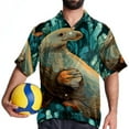 thumbnail image 4 of Platypus Men's Short Sleeve Beach Shirts, Casual Printed Button Down, Summer Unisex Spread Collar Tops, 4 of 6
