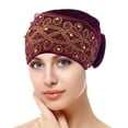 thumbnail image 2 of Hats for Women Fashion Cap Lace Sequin Printed Beaded Curled Solid Flat Cap Hats, 2 of 3
