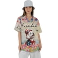thumbnail image 4 of Freedom Maltese on Independence Day 4th of July Hawaiian Shirt Breathable Summer Unisex Merch Maltese Dog Lover Gifts Idea - 01005, 4 of 6
