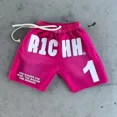 thumbnail image 4 of Pantalones cortos de verano con letras de estilo hip hop americano de gran tamaño para hombres y mujeres, estilo gótico Y2K Harajuku, pantalones de baloncesto para el tiempo libre, ropa de calle, 4 of 4