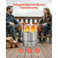thumbnail image 6 of VEVOR Fire Pit Heat Deflector for Solo Stove Yukon, 25 inch Bonfire Round for Wood Burning Fire Pit, 304 Stainless Steel Heat Diffuser, Detachable Burner Cover Camping Accessories, 6 of 9