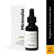 Minimalist 10% Vitamin C Face Serum for Glowing Skin, 30 ml | Highly Stable Effective Skin Brightening Vit C Serum For Women & Men