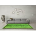 thumbnail image 3 of Ahgly Company Indoor Round Abstract Green Modern Area Rugs, 7' Round, 3 of 4