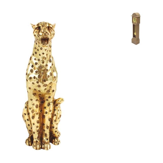 Figura de reloj, escultura de animal, centro de mesa, reloj de pie en miniatura vintage, modelo para sala de estar, oficina, decoración del hogar, ado