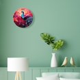 thumbnail image 4 of 12 Inch Wall Clock Battery Operated Silent Clock Decorative for Office, Kitchen, Outdoor, Living Room，Beautiful Multicolored Peacock Pattern, 4 of 5