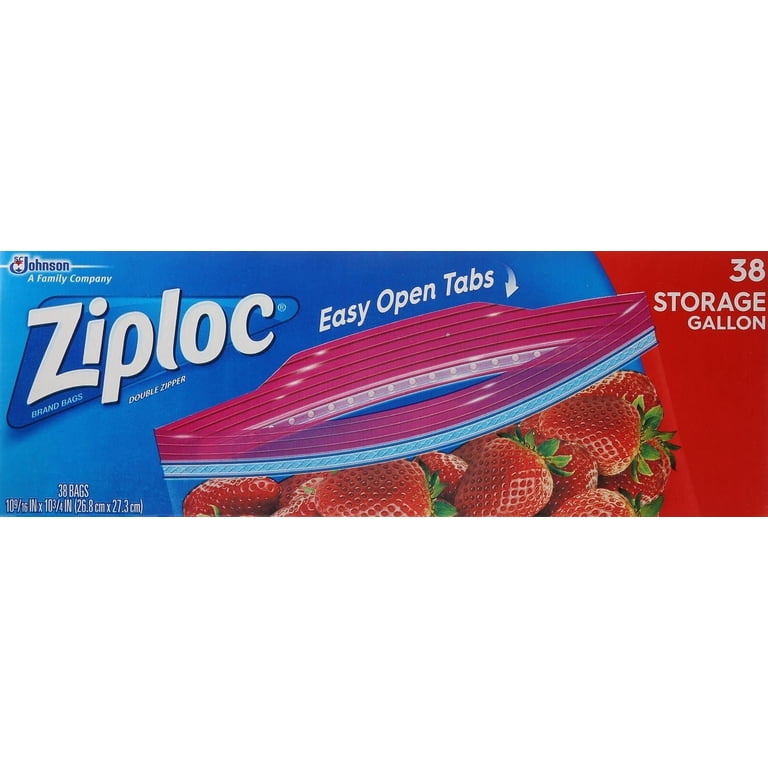Ziploc Variety Pack, 54 Freezer Quart Bags, 38 Freezer Gallon Bags