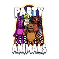 thumbnail image 2 of Five Nights at Freddy's Party Animals Boys Black T-shirt-M, 2 of 4