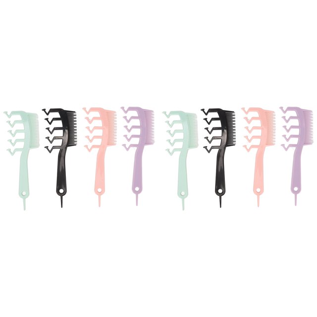 Peine para esponjar el cabello, 8 piezas Peine en forma de Z Peine de peluquería en forma de Z Peine de costura para el cabello Funcionalidad versátil