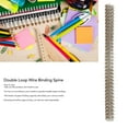 thumbnail image 3 of Ymiko Double Wire Binding Spine, 12.7mm Diameter, 100 Count, 3 of 7